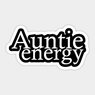 Auntie Energy Sticker